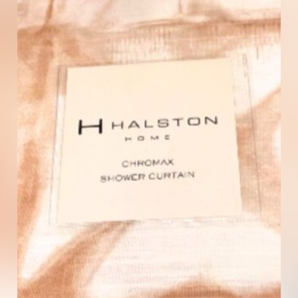 Halston Home Chromax Shower Curtain Cotton Bathroom Decor